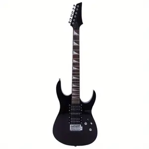 Novice Entry-Level 170 Electric Guitar - Basswood Body, Right-Hand Design, HSH Pickup, Tremolo Arm, Carry Bag, Strap, Paddle Rocker, Cable, Wrench Tool, Black
