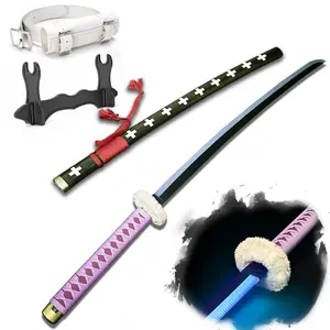 2.0 Upgraded Light Up One Piece Trafalgar D. Water Law Sword - 40 inches Plastic Anime cosplay prop