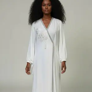 Rima Bottom Opened Abaya with Built-in Belt - Elegant Design, Comfortable Fit, Versatile for All Occasions, Soft Fabric