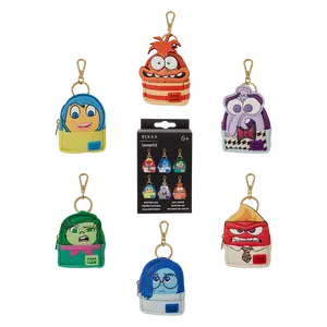 Pixar Inside Out 2 Blind Box Mini Backpack Keychain Charm