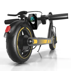 Long Range Commuter Electric Scooter -【V10】10'' vacuumTires, 500W Motor 28 Miles of Range , 25 MPH Portable Folding Scooter ,Application control adjustment function&cruise control,Daily commuting and children's leisure and entertainment