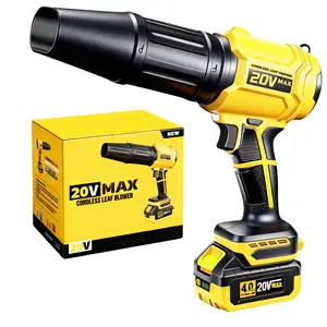 Turbo Jet Blower for Dewalt 20V MAX Battery, Cordless Leaf Blower, High-Speed Brushless Motor,  Handheld Power Air Duster, Ideal for Garden Maintenance, Car Drying, Holiday Gifts