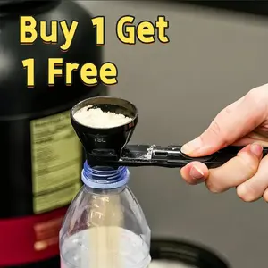 【Buy 1 Get 1 Free】 Protein Powder Sliding Spoon,High Quality Funnel for Pre Workout Creatine Powder Formula,Coffee Milk Smoothie Chocolate Powder Kitchen Utensils BPA Free Plastic,Perfect Gift for Valentine's Day Father's Day Anniversary