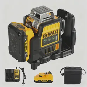 DEWALT DW089LG 12V Green Laser Level, 12 Lines 360° Self-Leveling, Lithium-Ion Battery, Professional Construction & DIY Tool for Outdoor & Indoor Use