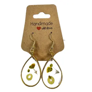 Pineapple and Flower Earrings - Simple Design with Elegant Features