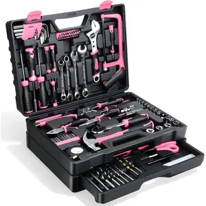 412 Piece Home Repair Auto Tool Kit Storage Organizer with Drawers Toolbox Storage Case for Women & Men Perfect for Homeowner Diyer Handyman DIY