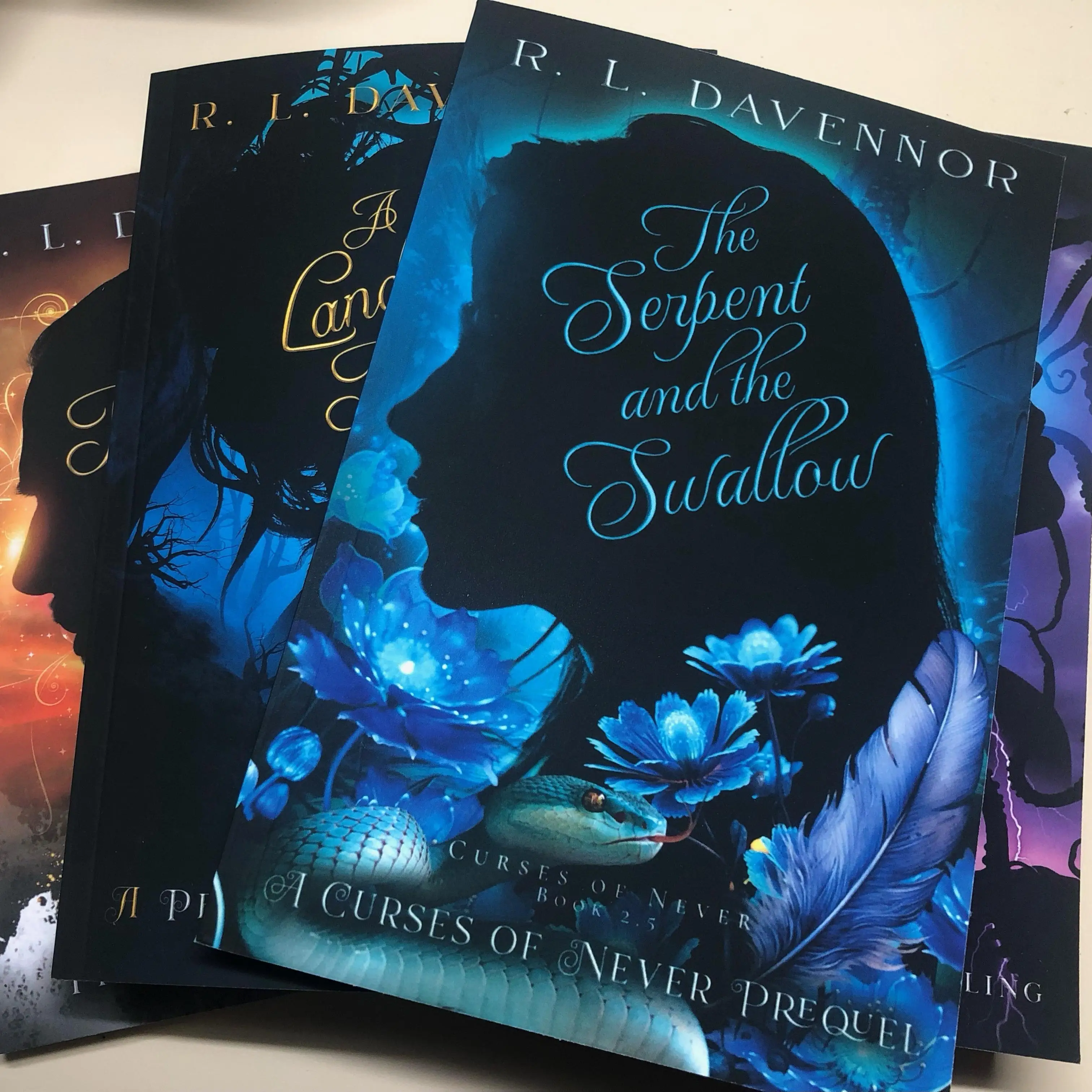 Curses of Never Series Bundle SIGNED Paperback Book + Character Art and Swag!