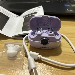 MINISO MS105 Wireless Earbuds Bluetooth 6.0 Earphones, In Ear Earbuds,Waterproof Wireless Earphones, Suitable for Office, Sports, Study and Audio Calls, Built in Microphone, Gaming Bluetooth Headphones