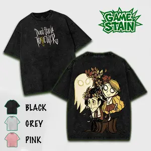 Don't Starve Together Graphic T-shirt | Menswear Streetwear 100% Cotton Crewneck | Aesthetic Futurist Cyborg Hoodie | Premium Sci-Fi Urban Sweatshirt | Harajuku Gamer Tank Top Black Mineral Wash | Cybercore Techwear Apparel