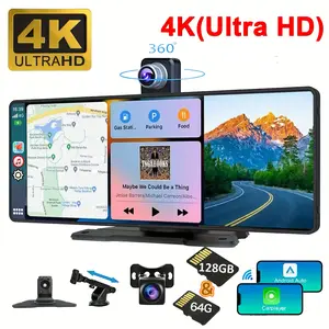 10.26 " 4K Ultra HD Portable Car Stereo withWireless Carplay , mirror link fm，Carplay Radio touchScreen, Car Video Players for any car touch screen