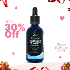 Nutrition pHirst Methylene Blue 1% USP Grade Liquid for Cellular Energy & Focus Support | Lab-Tested Pharmaceutical Formula (50 mL / 1.69 FL OZ) Healthcare Glass Dropper