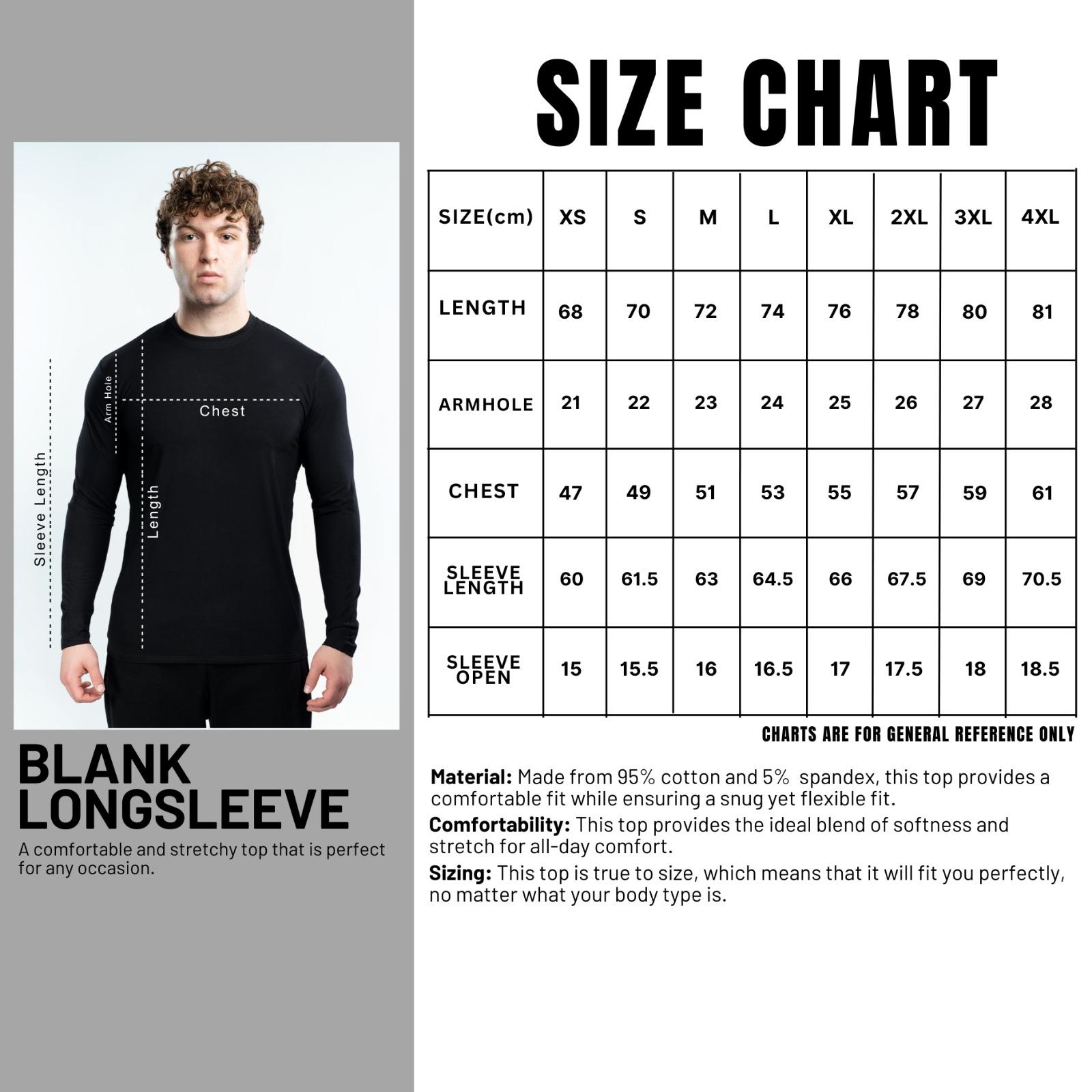 EKKO Blank Long Sleeve Menswear 240 GSM
