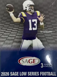 2026 Sage Football Low Sires Blaster Box - 3 AUTOS PER BOX!