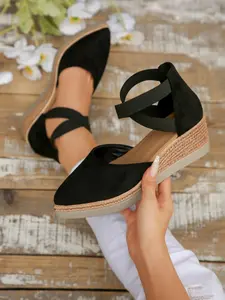 Women's Summer Fashion High Heel Shoes, Elegant Heeled Shoes, Open Toe Slip-On Design, Elegant Style for All Occasions, Comfortable Wear