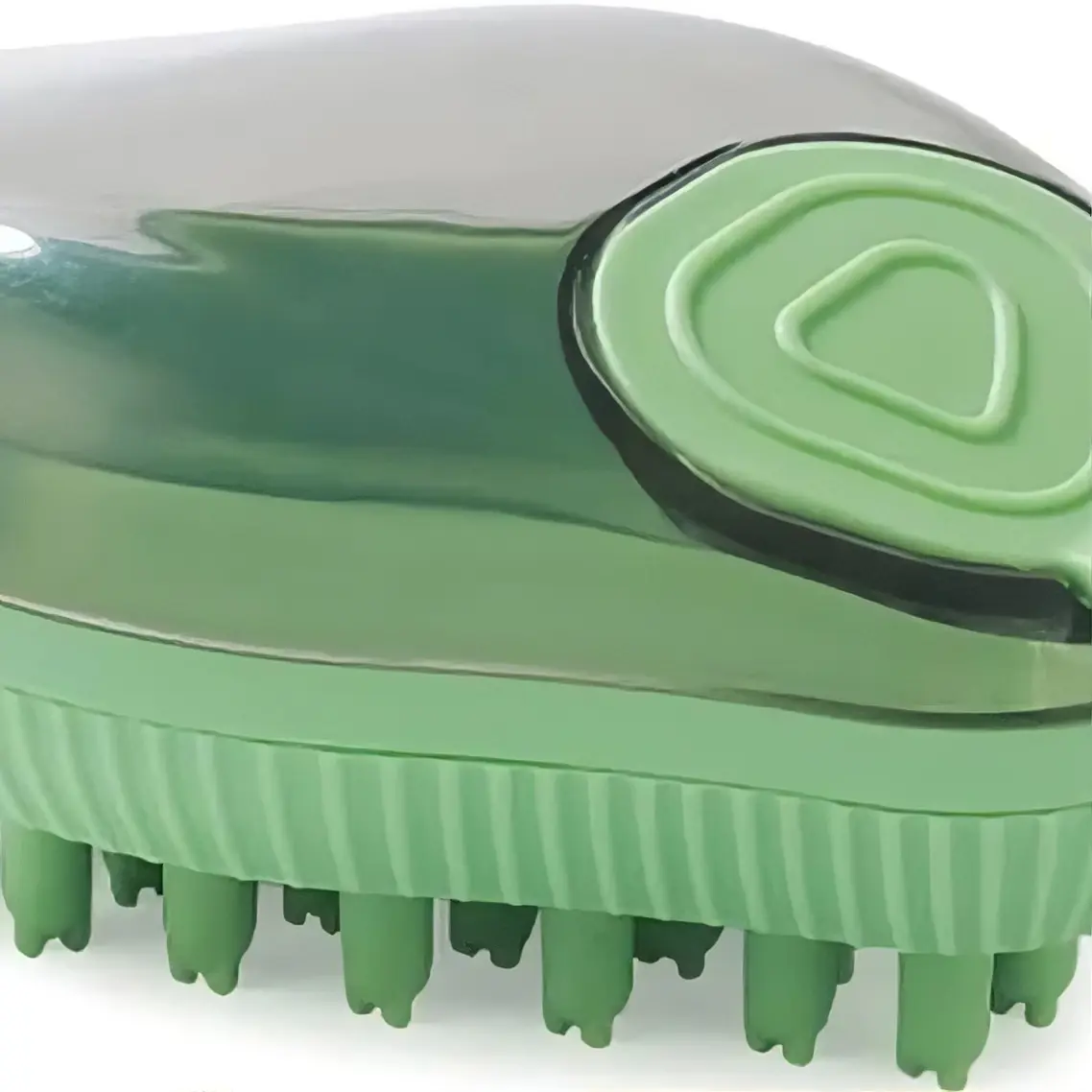 3 in 1 Silicone Pet Bath Brush with Soap Dispenser