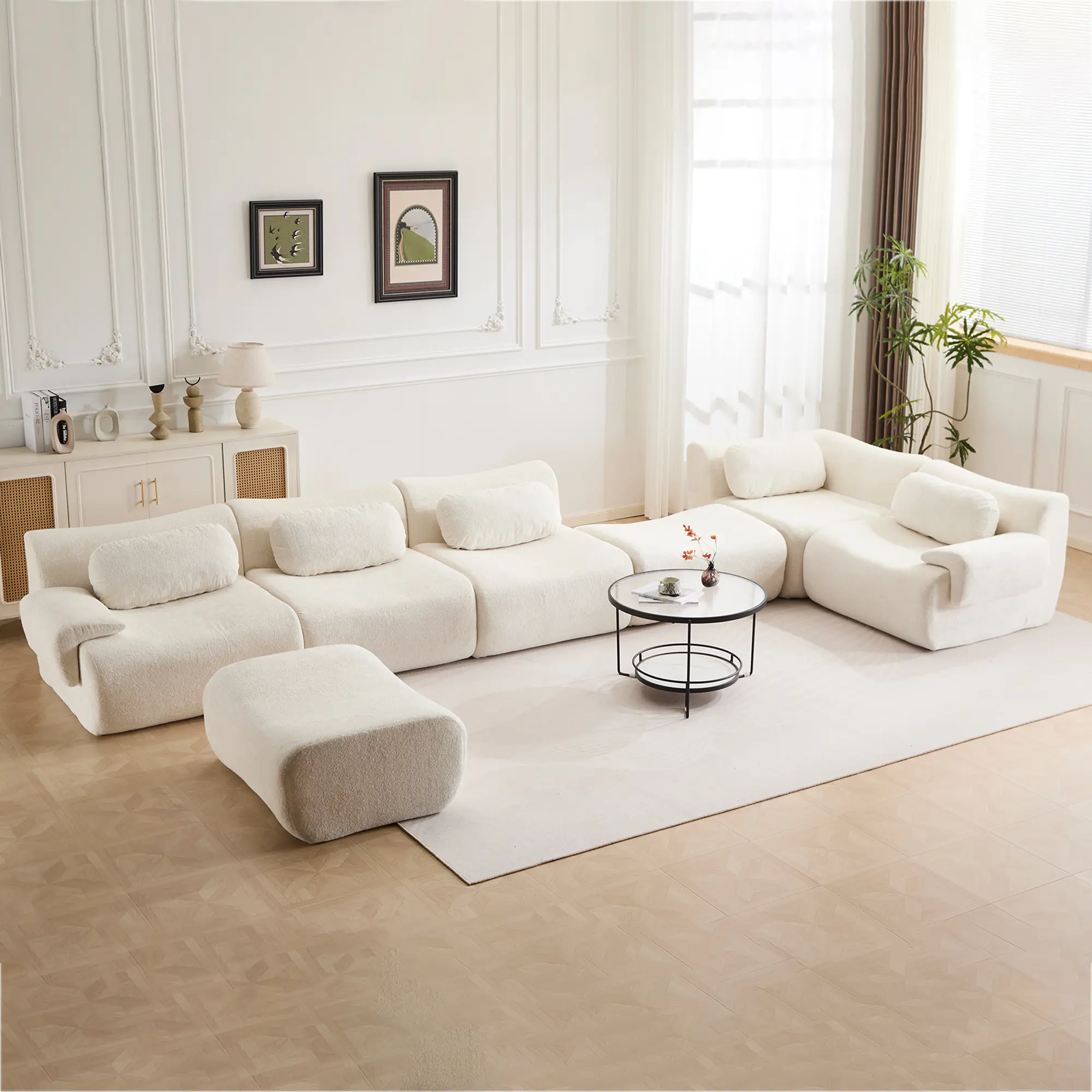 White - 5 Seater (184")