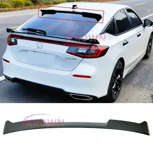 FITS 2022-2026 11TH GEN HONDA CIVIC HATCHBACK GLOSSY BLACK SPORT REAR ROOF SPOILER WING VISOR