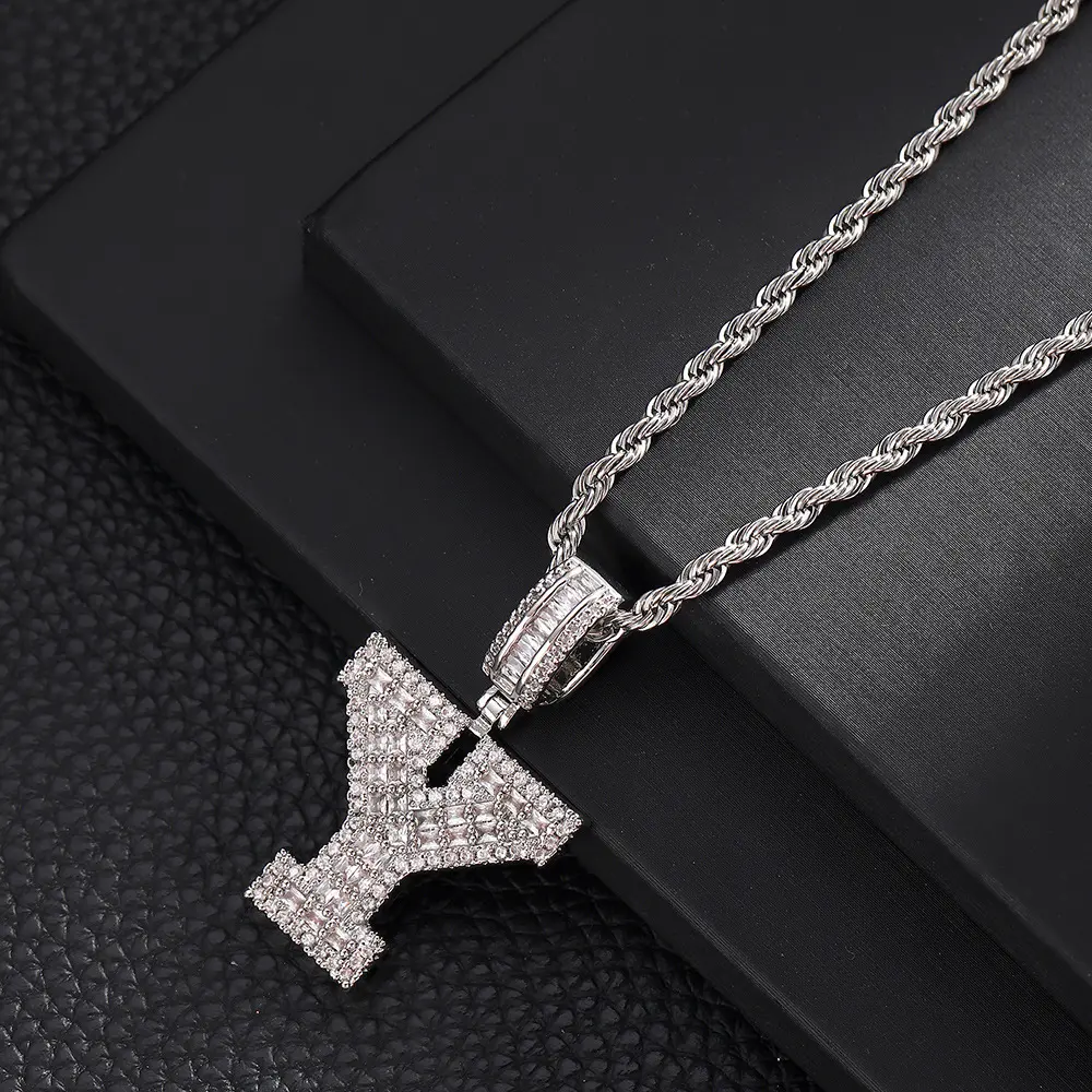 Y+20inch Fried Dough Twists chain (silve