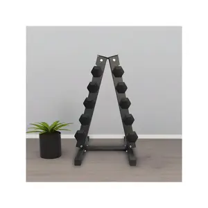Dumbbell Rack Stand Only, Heavy Duty A-Frame Dumbbell Storage Rack, 5 Tier Steel Dumbbell Holder A-Frame Sturdy Steel Weight Storage Rack For Home Gym