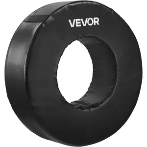 VEVOR Football Tackle Wheel, Football Tackling Dummy, Waterproof PVC and High - Density Sponge Tackle Ring, Dummies Training Equipment with Straps, for Blocking, Hitting Drills and Practice, Black, 1PCSVEVOR Super Brand Day