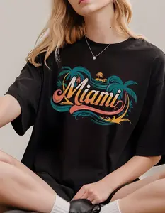 Comfort Colors Vintage Miami Football T-Shirt, Retro Dolphins Football, Miami Fan Gift, Dolphins T-Shirt, Miami Retro Shirts, Miami Shirt