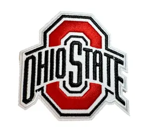 Ohio State University Embroidered Iron-On Patch. Buckeyes, Perfect for College Apparel