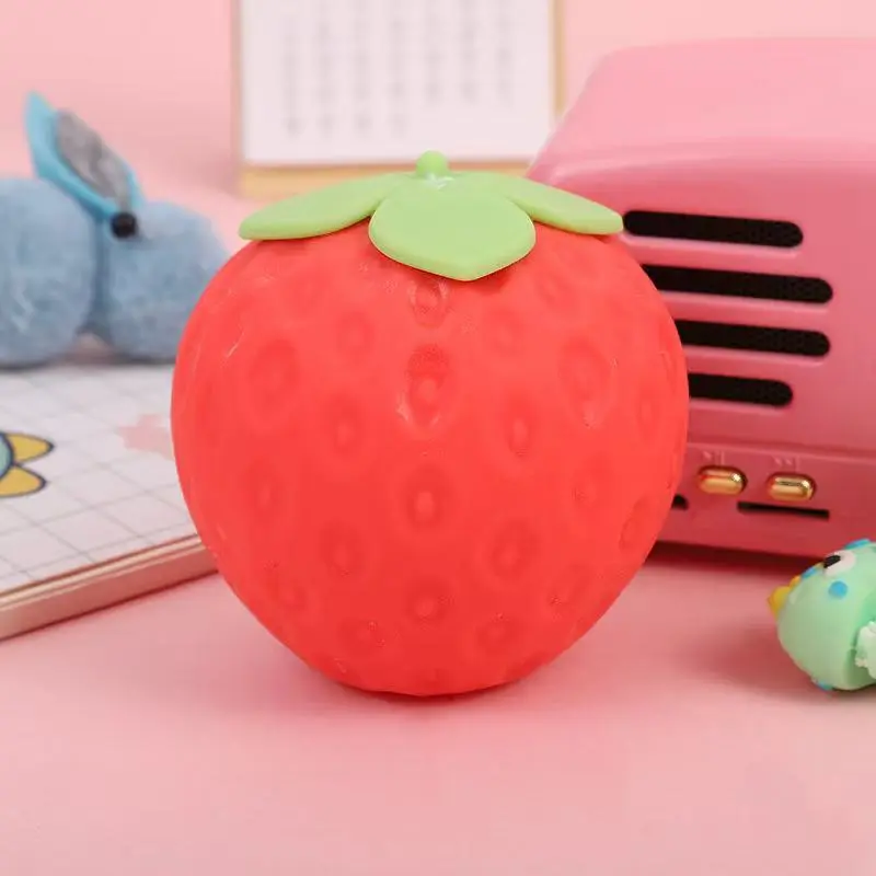 Squeeze Strawberry - Fidget Toy for Stress Relief & Sensory Play - Safe & Durable Non-Toxic Material