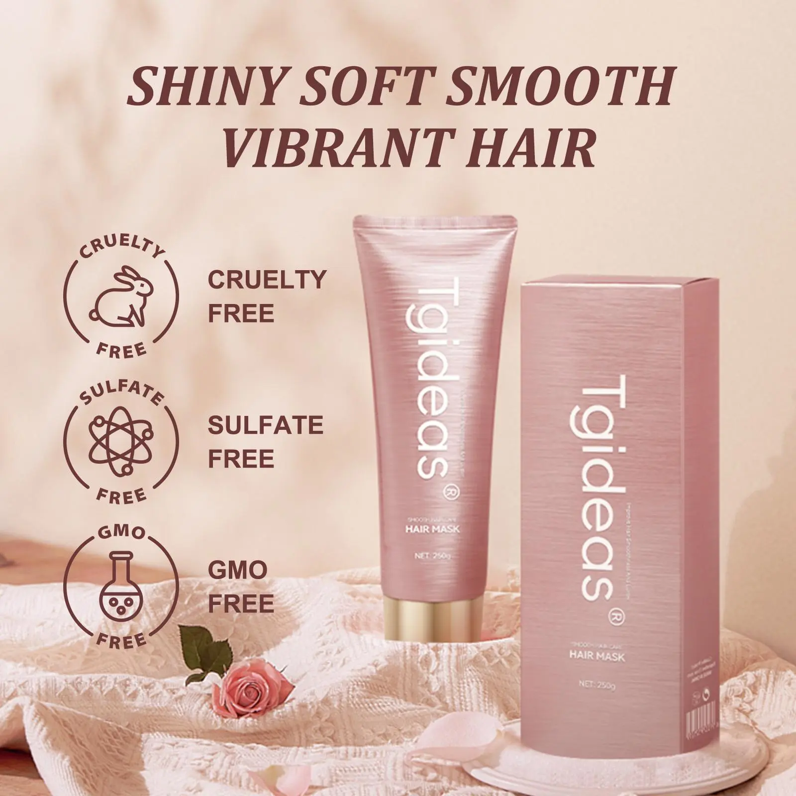 Tgideas Recovery Hair Mask and Daily Conditioner with Hydrolyzed Keratin for Deep Repair of Dry, Damaged Hair, Adds Strength and Smooth Shine, Strengthen Hair