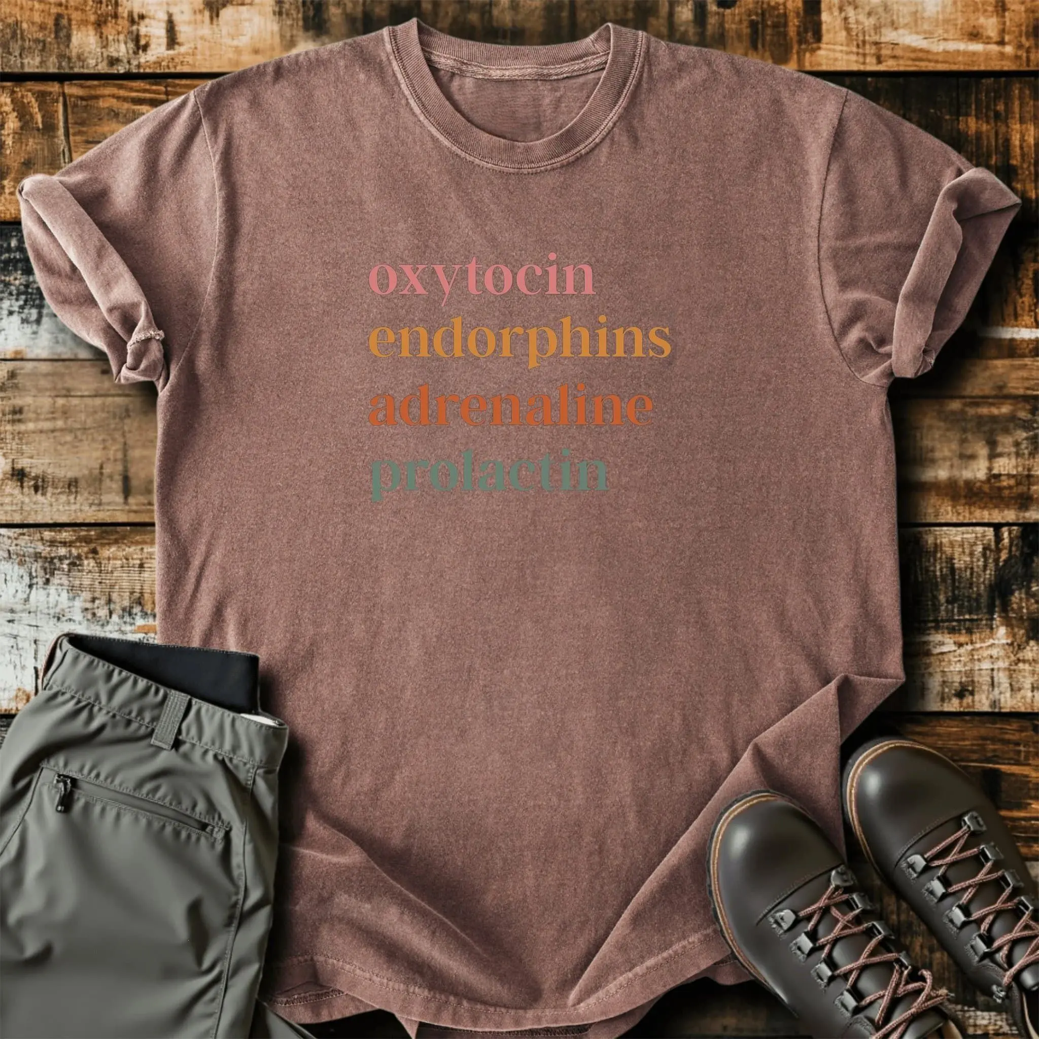 Comfort Colors Oxytocin Endorphins Adrenaline Prolactin Tshirt, Hormones Tee, Cute Doula T-Shirt, Birth Worker Gift, Midwife Shirt, Obstetrician Gift