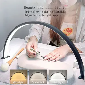 T6012-4 Beauty LED Light, Eyelash Extension Lamp, Nail Art Lighting, Salon Use, Adjustable Brightness, Three Color Modes, Home Night Light, Led Desk Lamp