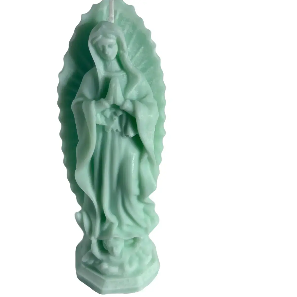 MOTHER MARY PRAYING CANDLE - low temp, 100% Soy Wax - Aromatherapy Benefits - Decor, Fragrance, traditional, gift, ornament