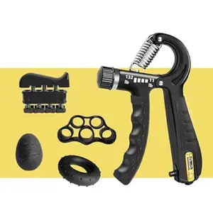 Grip Strength Trainer Kits 5 Pack Adjustable Resistance Forearm Strengthener Hand Gripper for Muscle Building & Injury Recovery Sports & Daily Tasks Secure Grip Non-Slip Rubber Texture