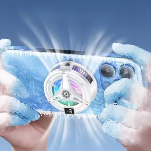 Fighter Appearance Phone Cooler, Magnetic Suction Phone Cooling Device, Efficient Endurance Phone Cooler for Multiple Scenes, USB