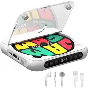 2026 High-Quality Portable Bluetooth CD Player with Speakers - Rechargeable Battery, LED Display, CD/DVD Playback, Supports AUX/USB/SD Card, Ideal for Home, Car, Travel, and Outdoor Use Christmas Gift, Teacher's Day Gift, Perfect Present