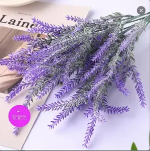 10 Bundles Artificial Lavender Flowers Outdoor UV Resistant Fake Flowers Faux Plastic Plants Garden Porch Window Box Decorating Home Decor Room Decor Table Decor (Purple) Decorative