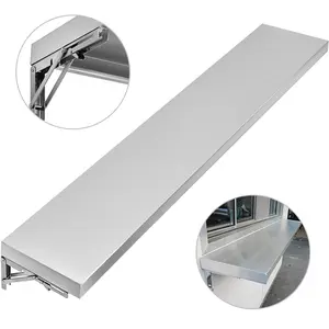 【Father's Day】VEVOR 6 foot Shelf for Concession Window 70.9x11.4x1.8 Inch 201 Stainless Steel