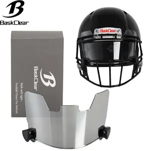 Clear Football Helmet Visor Kit, Protective Gear for Youth and Adult Football Helmets
