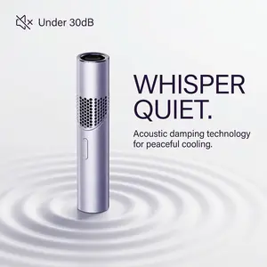 Internet celebrity lipstick handheld mini fan, mini cooling fan, high-speed electric fan, powerful turbine with long battery life and strong wind, outdoor portable mini fan