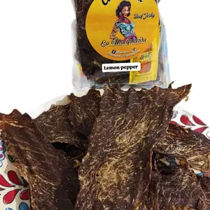 La Malquerida Carne Seca - Lemon Pepper Flavor - Beef Jerky Snack