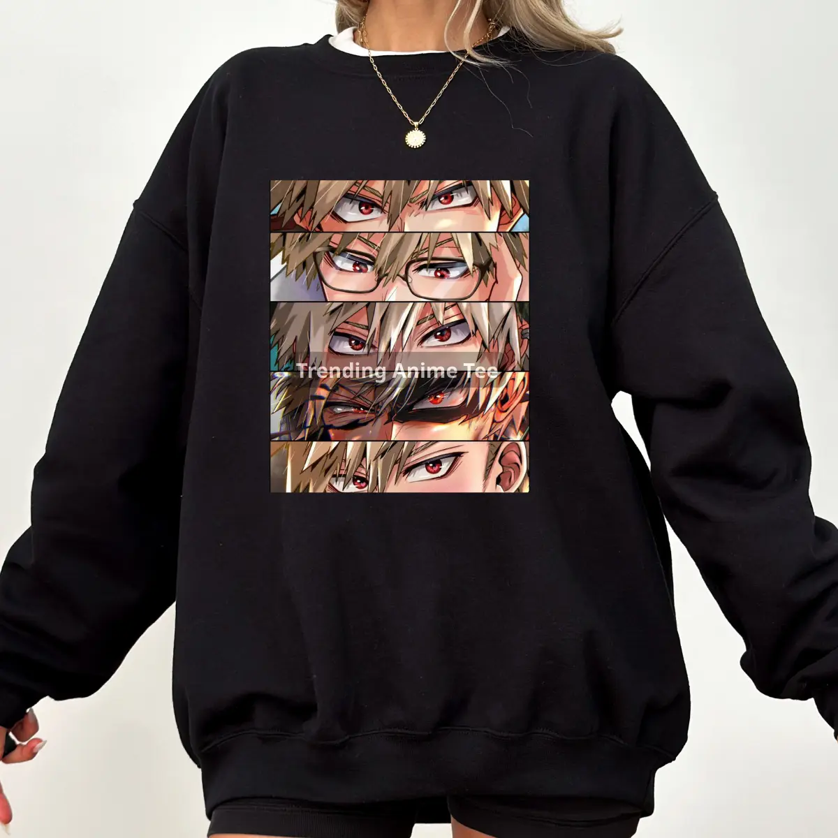 Katsuki Bakugo Eyes Shirt, Bakugo MHA Sweatshirt, My Her0 Academiia Shirt, Trending Anime Tee, Gift For Fans, For Men, For Women