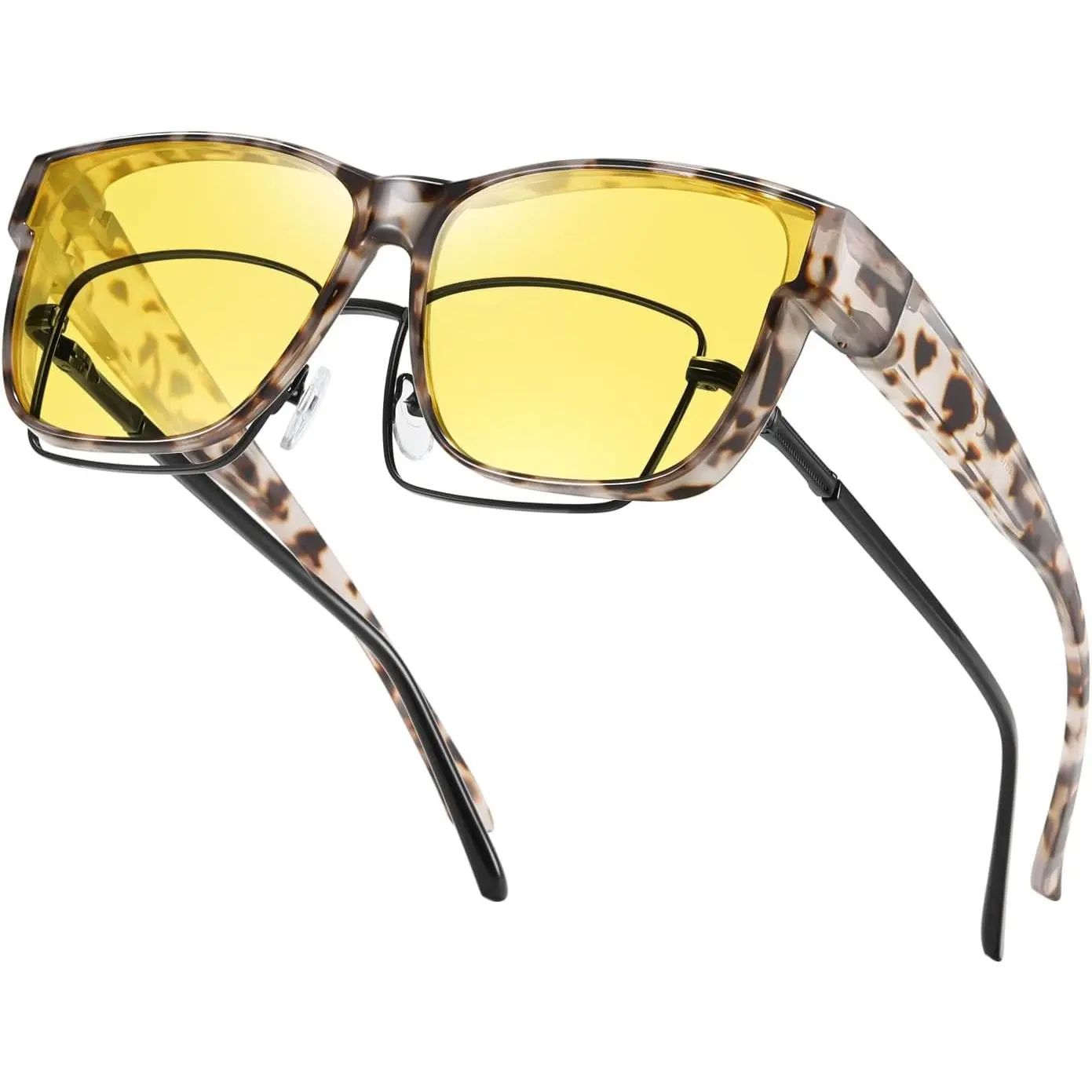 Fit Over Night Driving Glasses for Men Women - Reduce Glare &  Polarized