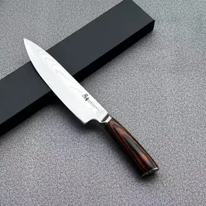 Tonggang 67-Layer Damascus Steel 7" Chef Knife 10Cr15CoMoV Blade With  Pakka Wooden Handle Kitchenware Utensils Cooking, Knives, Stainless Steel Knives Cutting knives kitchen set