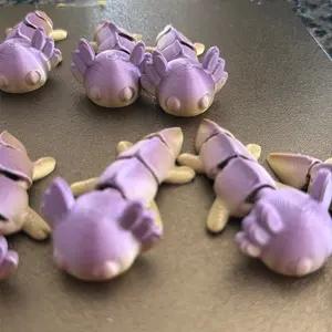 3D PRINTED FLEXI AXOLOTLS