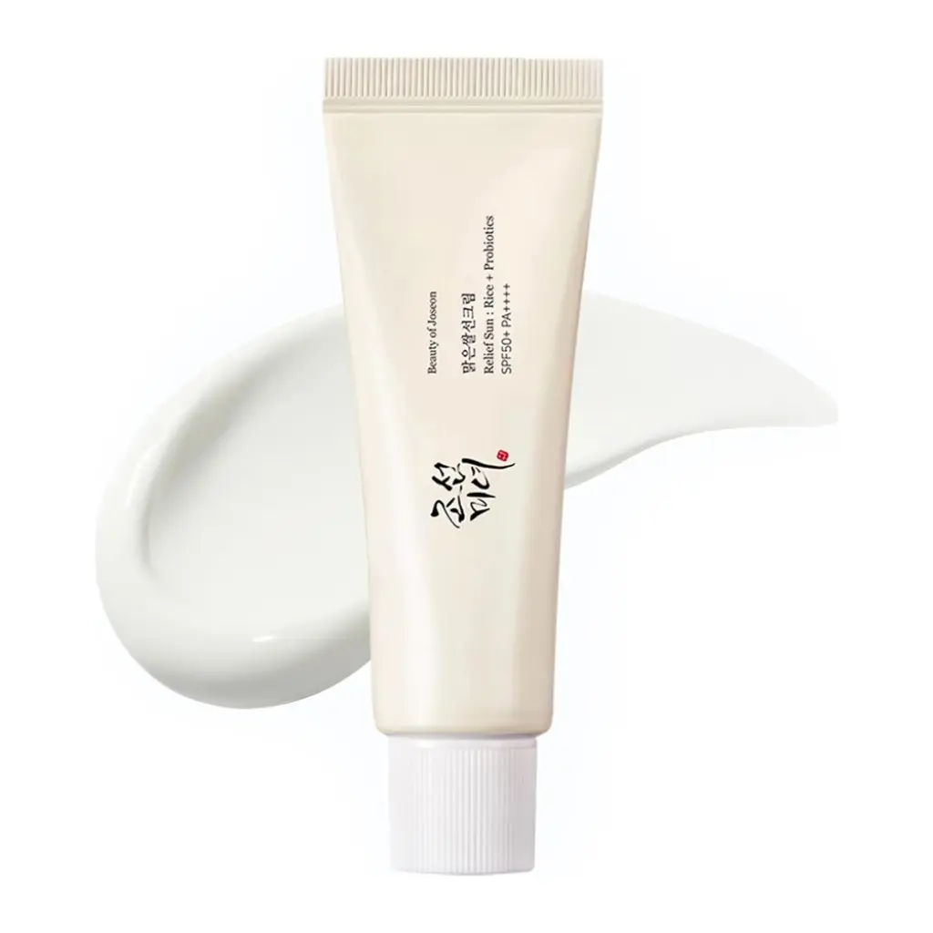 Beauty of Joseon Relief Sun Rice + Probiotics Facial Sunscreen 50ml/1.69fl oz, SPF50+ PA++++ Broad Spectrum UV Protection, Lightweight Hydrating Calming Dewy Korean Sun Cream with Rice Extract, Gentle Daily for Sensitive Skin
