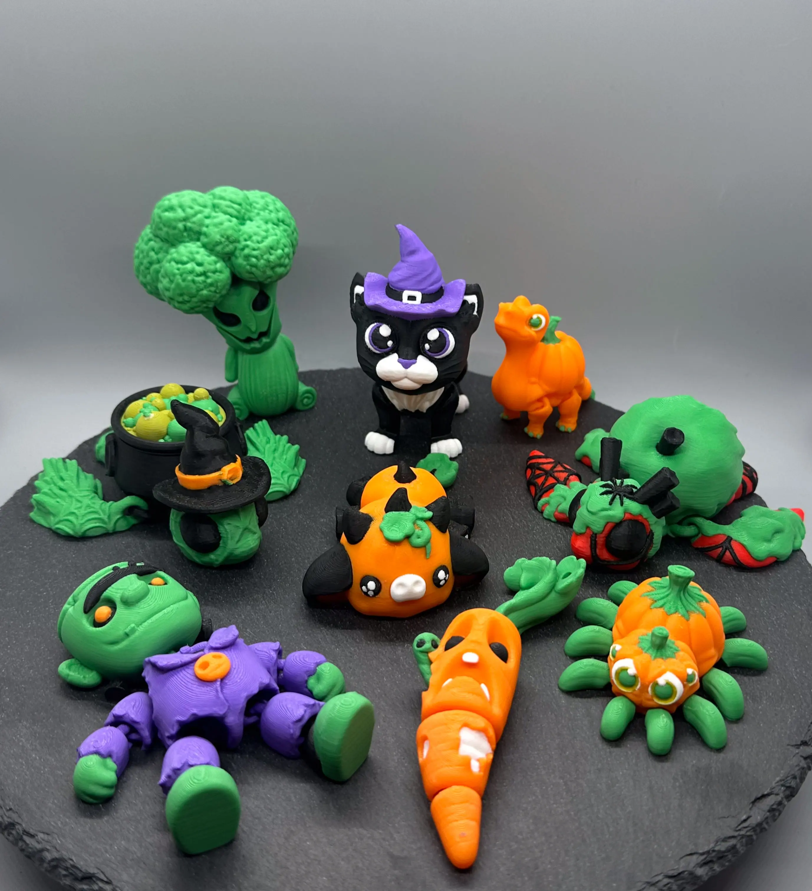 3D Printed Halloween Series - Articulated Halloween, Halloween Fidgets