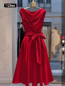 Women's Fashion Sleeveless Loose Tie-Dye Casual Dress, Womenswear, Perfect for Daily Commuting, Stylish and Comfortable, Ideal for Everyday Wear