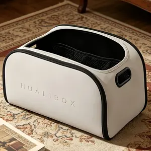 Texture Leather Car Multifunctional Storage Box Passenger Side Large Opening Storage Box Trunk Large Capacity Sorting Box Car Interior Storage Box