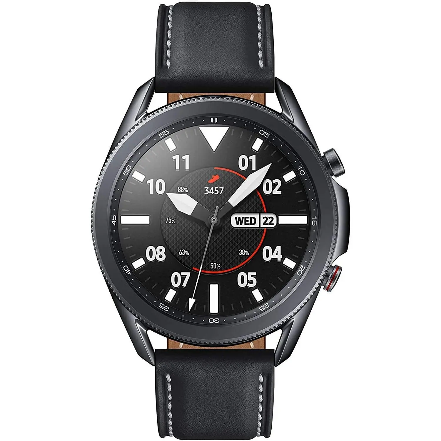 REFURBISHED Samsung Galaxy Watch 3 Smartwatch Mystic Black 45MM - WiFi Bluetooth - Excellent