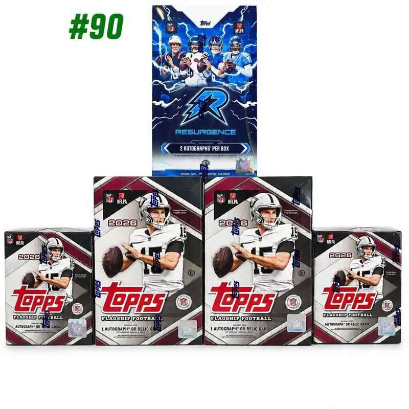 BREAK #90 -5 Box PYT- (2) 2026 TOPPS FLAGSHIP HOBBY BOXES (1) 2025 TOPPS RESURGENCE HOBBY BOXES (2) 2026 TOPPS FLAGSHIP MEGA BOXES