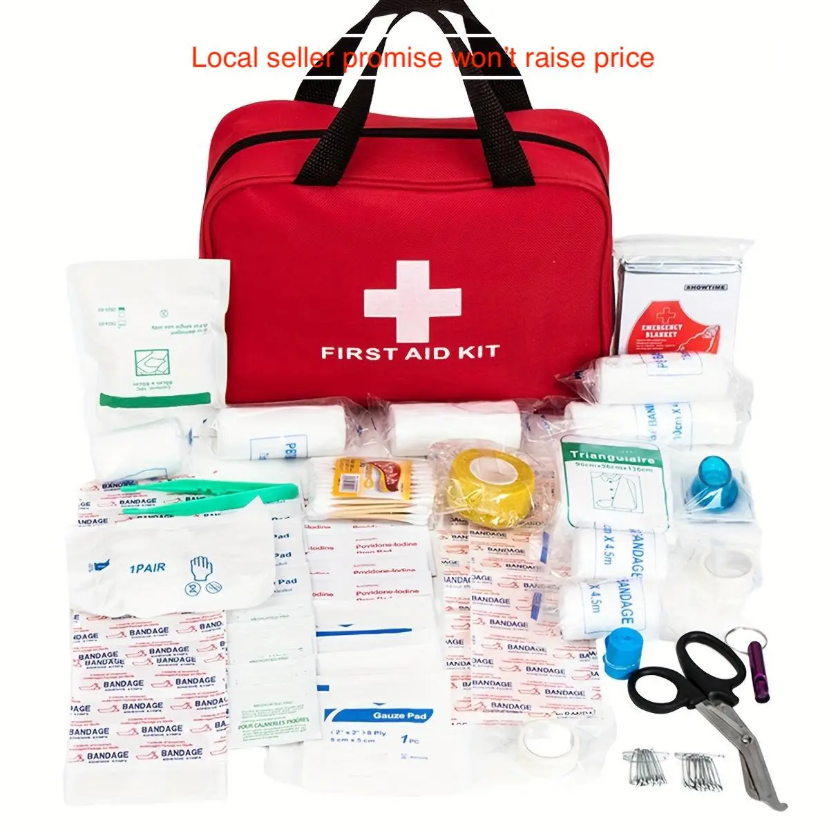 110 Pcs/184 Pcs First Aid Kit Multi-Purpose Portable Emergency Home Supplies Bag for Outdoor Hiking, Camping, and More